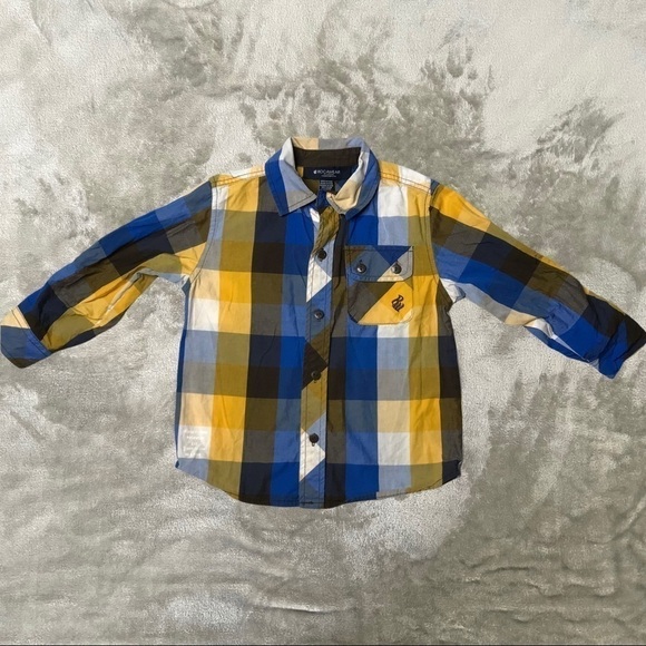 Rocawear Classic Long Sleeve Button Down Buffalo Plaid Dress Shirt Toddler 3T - Picture 2 of 12